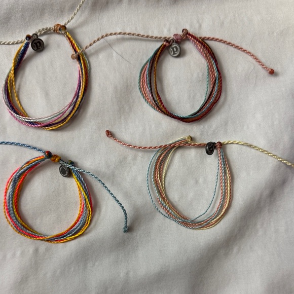Pura Vida Multicolor String Bracelets Set of 12 - Picture 4 of 4